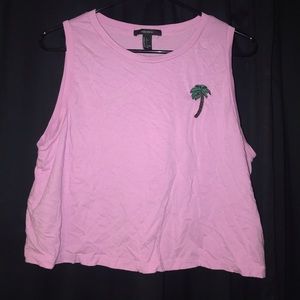 Light purple, cropped tank